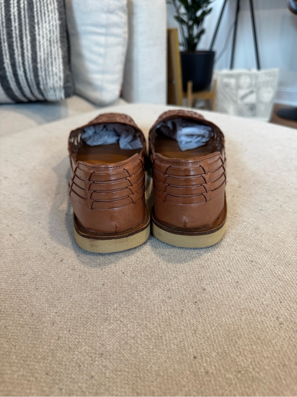 Sunsteps Woven Huarache Sandal Loafers, Brown, Men’s Sz 11 NWB - Picture 3 of 10